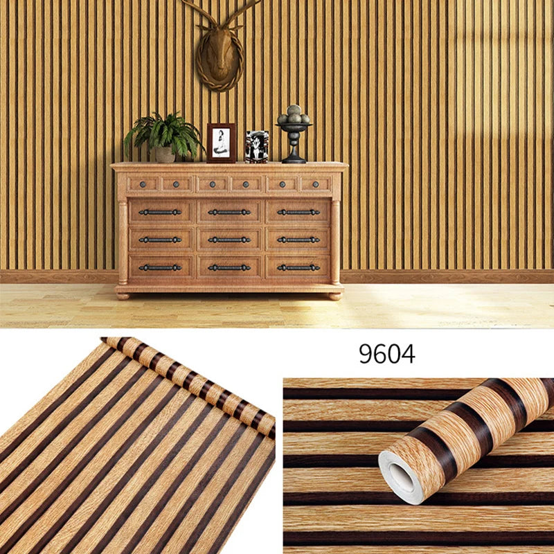 PVC Wood Grain Self-adhesive Wallpaper