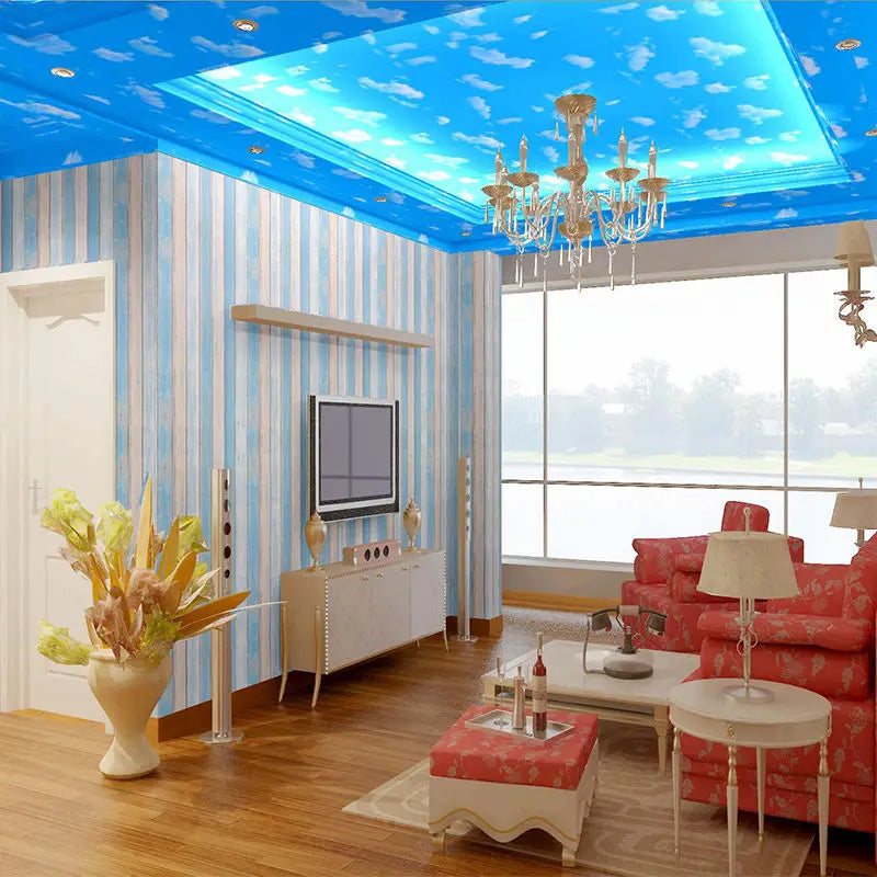 Blue Sky 3D Wallpapers DIY Self Adhesive Home Decor