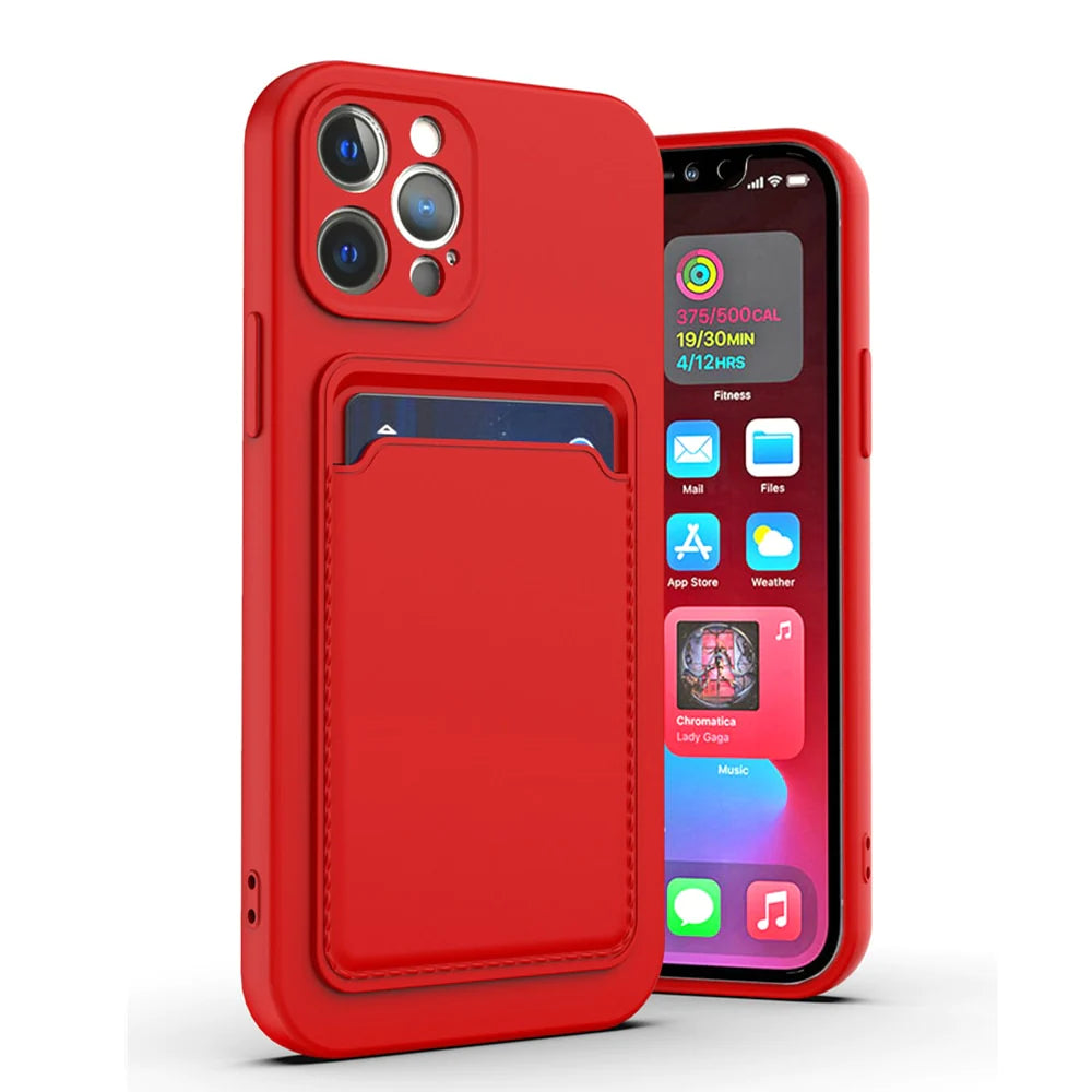 iphone 11 silicone case red