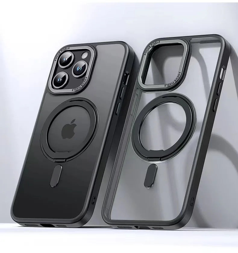 360 Degree Rotating Magnetic Bracket iPhone Case