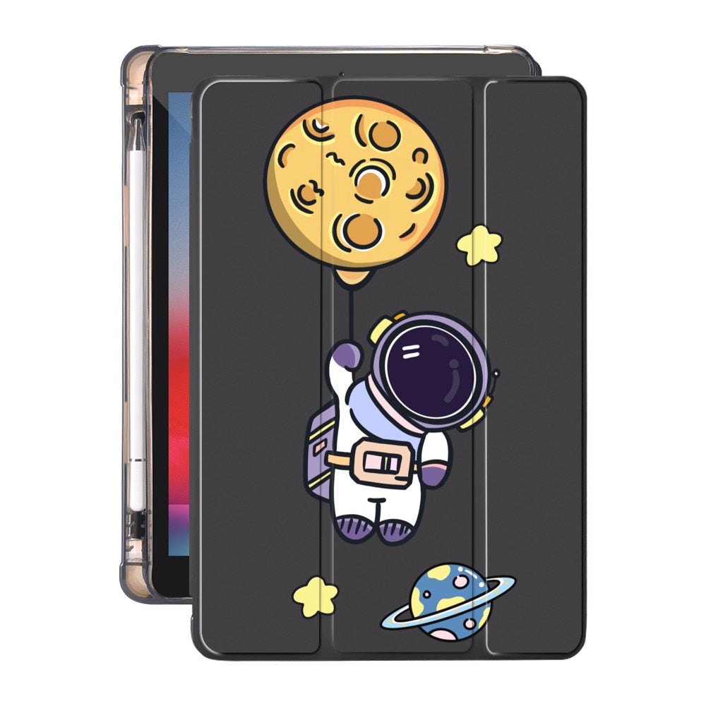 iPad Case Cartoon Astronaut Design
