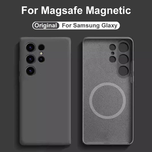 Liquid Silicone Magnetic Case For Magsafe For Samsung Galaxy