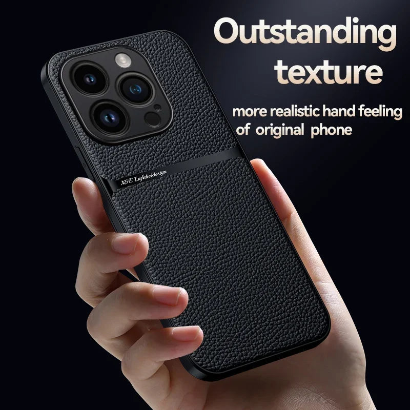 Magnet Case For iPhone Shockproof Leather