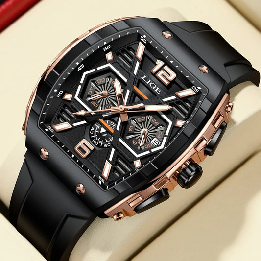 Men Watch Luxury Waterproof Quartz Wristwatch Raise Wrist Luminous Date Sports
