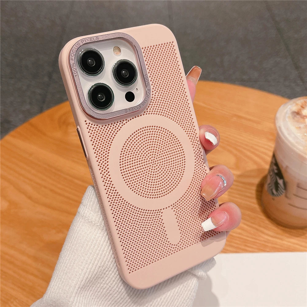 iPhone Case Ultra Thin Heat Dissipation Magsafing Shockproof Cove