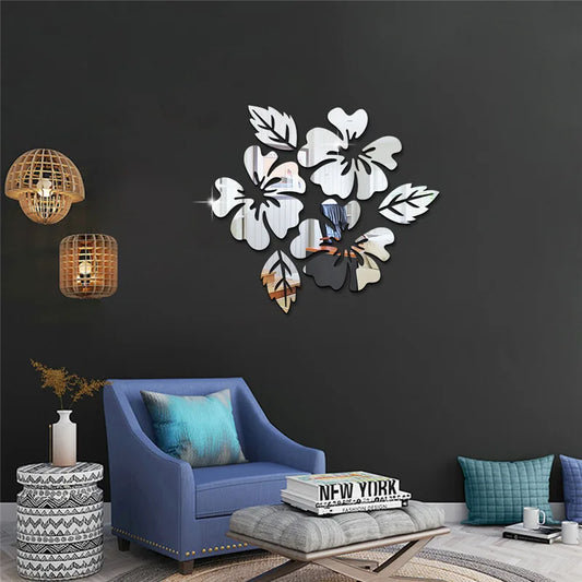 Flowers Blooming Wealthy Wall Stickers Peony Flower Living Room