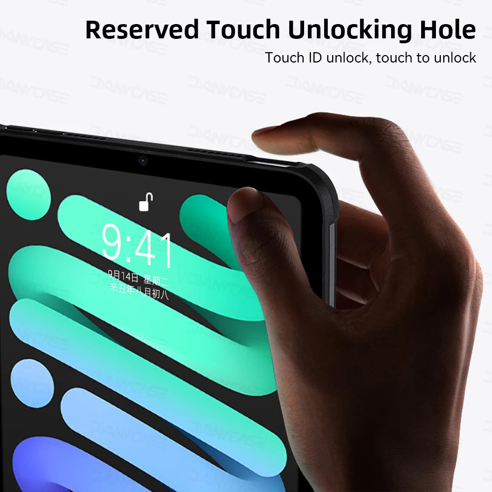 iPad Case Silicon Transparent Cover
