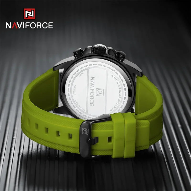Men's Silicone Strap Watch Luxury