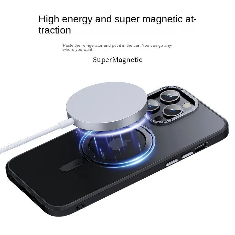 iPhone Case Magnetic Magsafe Ring Holder Transparent