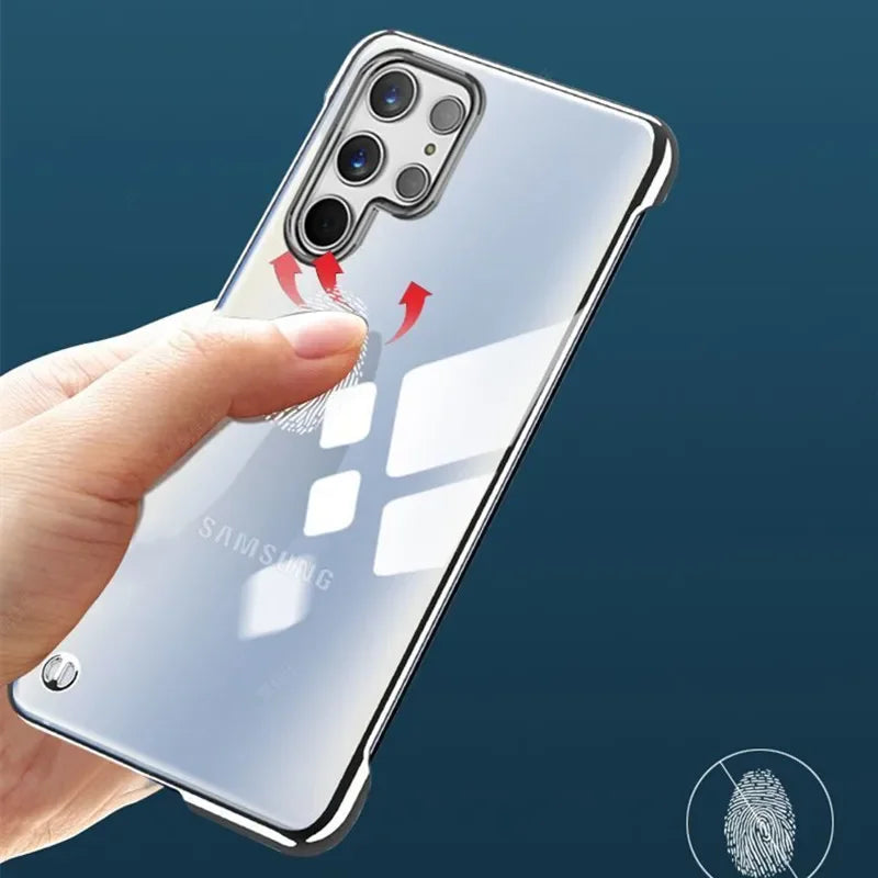 Electroplated Transparent Ultra Slim Frameless Case For Samsung
