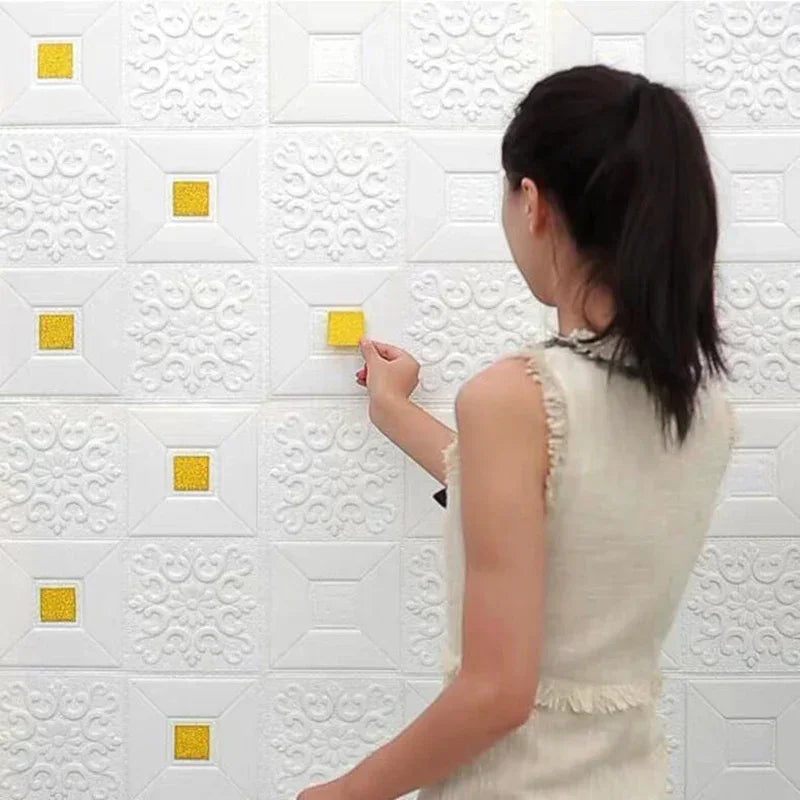 3D Wall Stickers Continuous Roll Wallpaper Self-adhesive