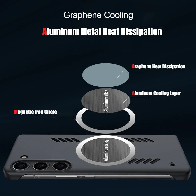 Matte Graphene Heat Dissipation Cooling Magnetic Galaxy Cover