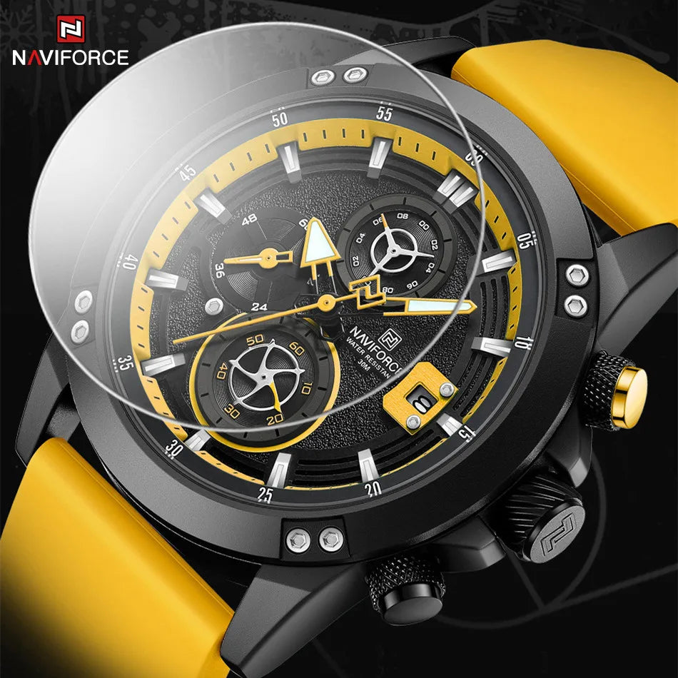 Men's Wristwatch Military Silicone Strap