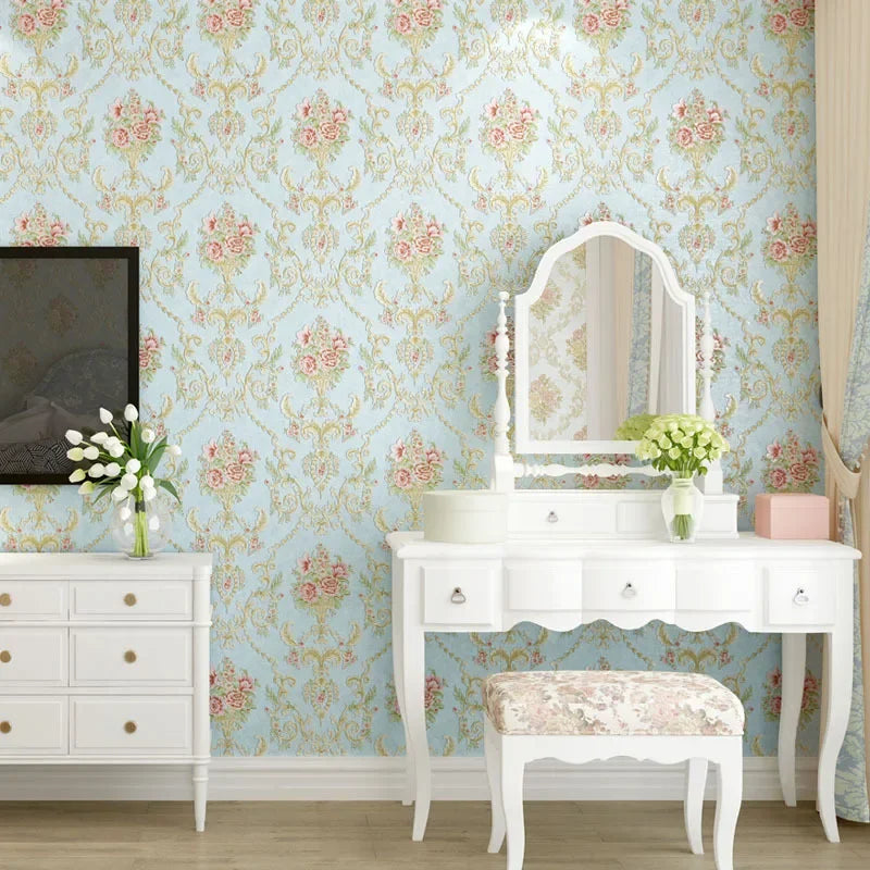 Self-adhesive Warm Girl Bedroom Wallpaper Decoration