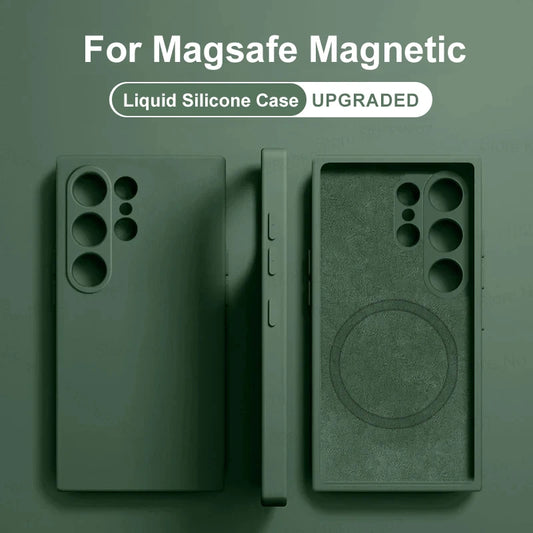 Upgraded Liquid silicone For Magsafe Magnetic Galaxy  Case