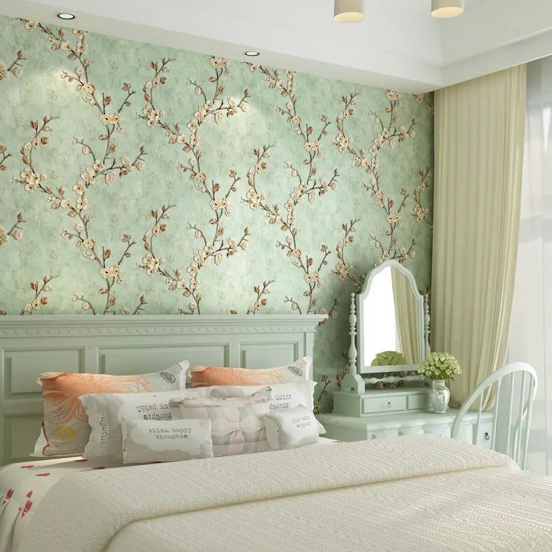Self-adhesive Warm Girl Bedroom Wallpaper Decoration