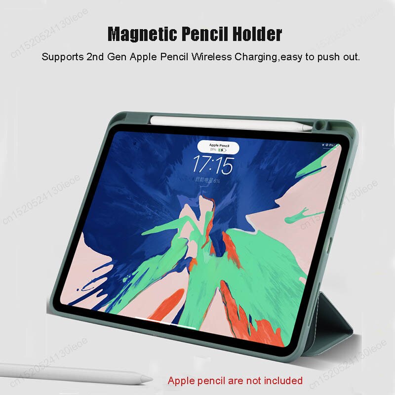 iPad Case Charging Pencil Holder Cover Magnet