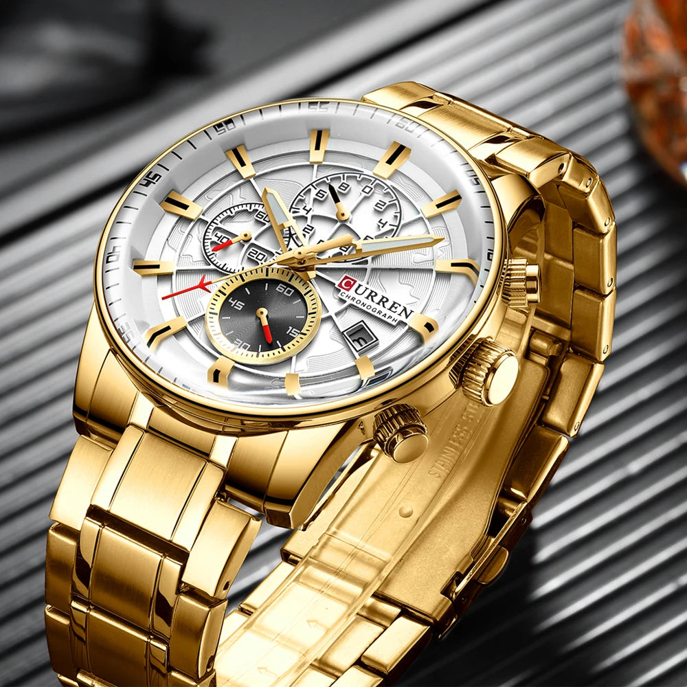 Mens Fashion Sports Wristwatch with Chronograph