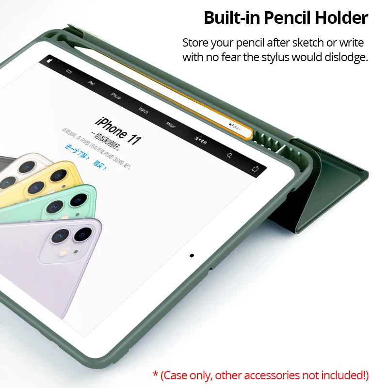Case For iPad Smart Pencil Holder Cover