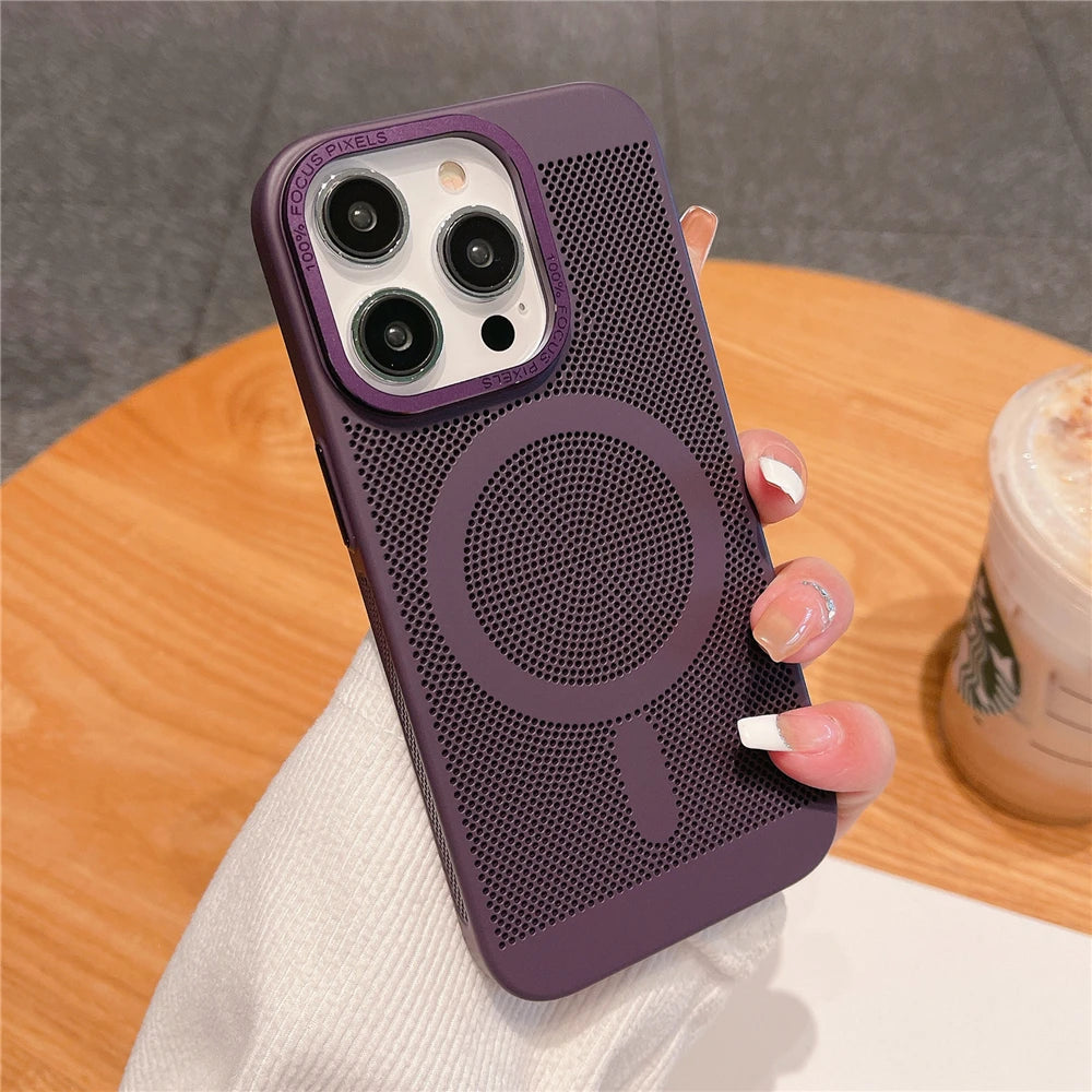 iPhone Case Ultra Thin Heat Dissipation Magsafing Shockproof Cove