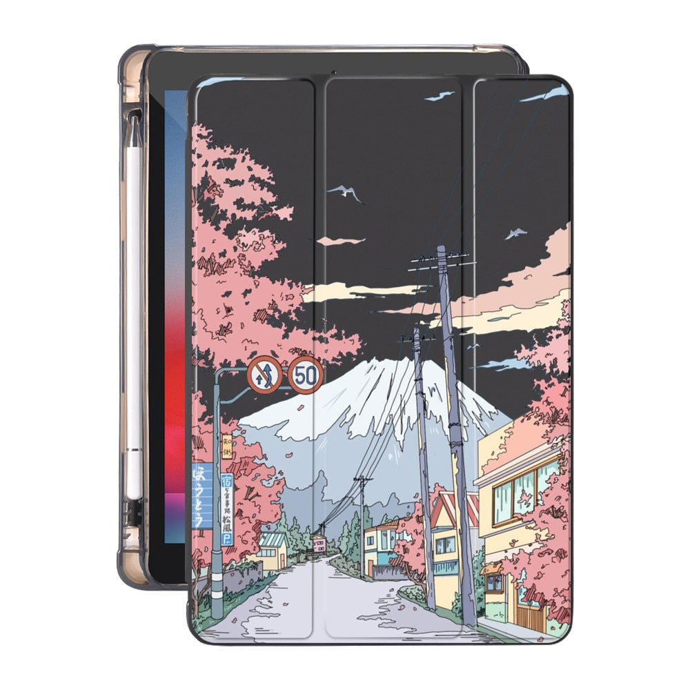 Painting iPad Case With Pencil Holder