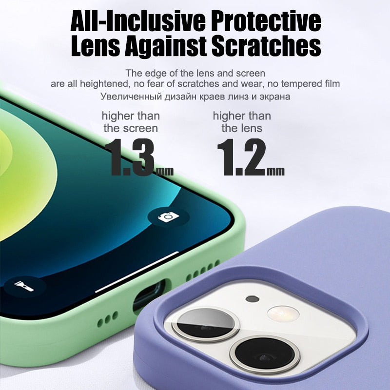 Liquid Silicone Case For iPhone Bumper Shockproof Soft