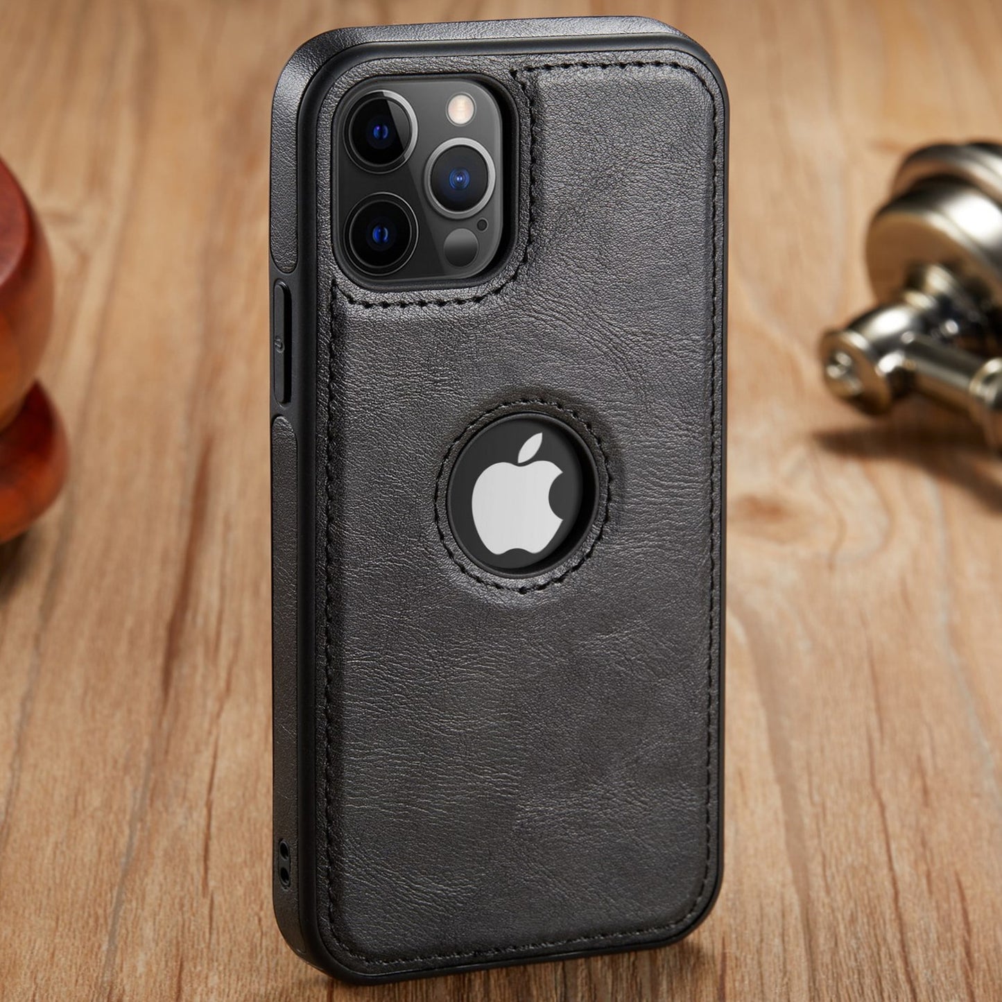 Slim Soft Back Cover Leather iPhone Case