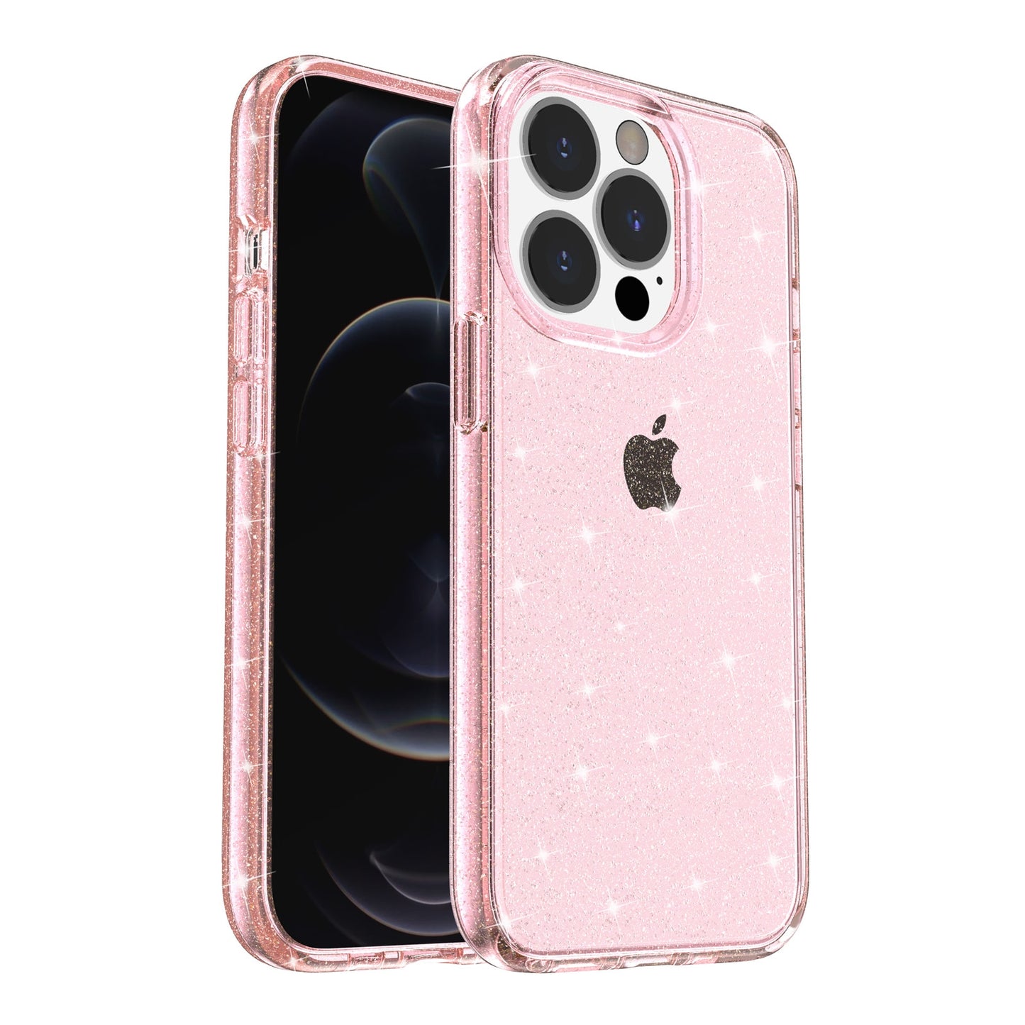 Silicone Glitter Clear Case For iPhone