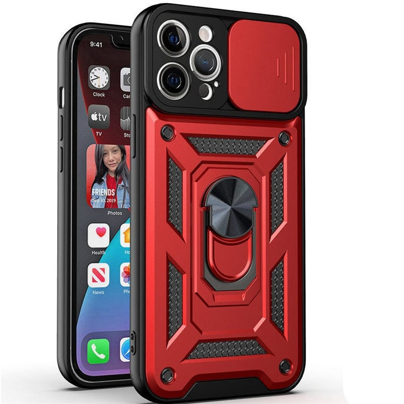 Armor Shockproof Magnetic Ring iPhone Case