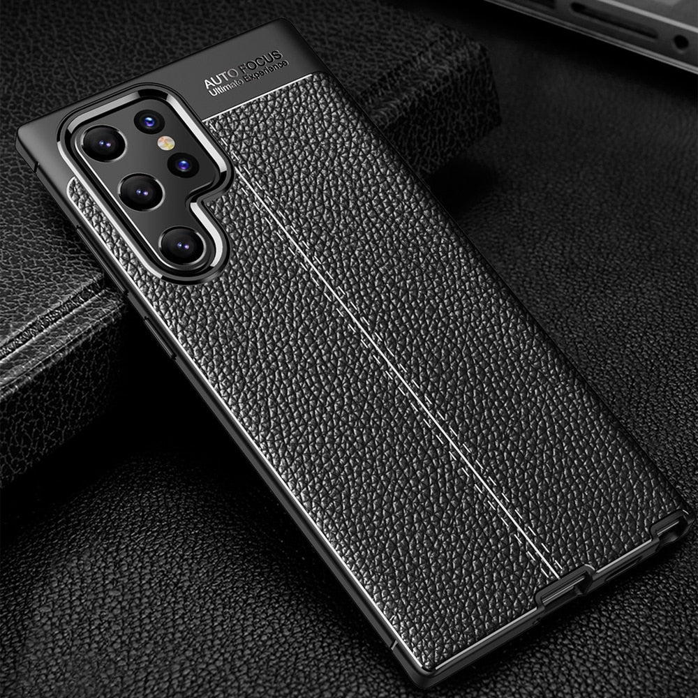 Leather Texture  Shockproof Case Galaxy