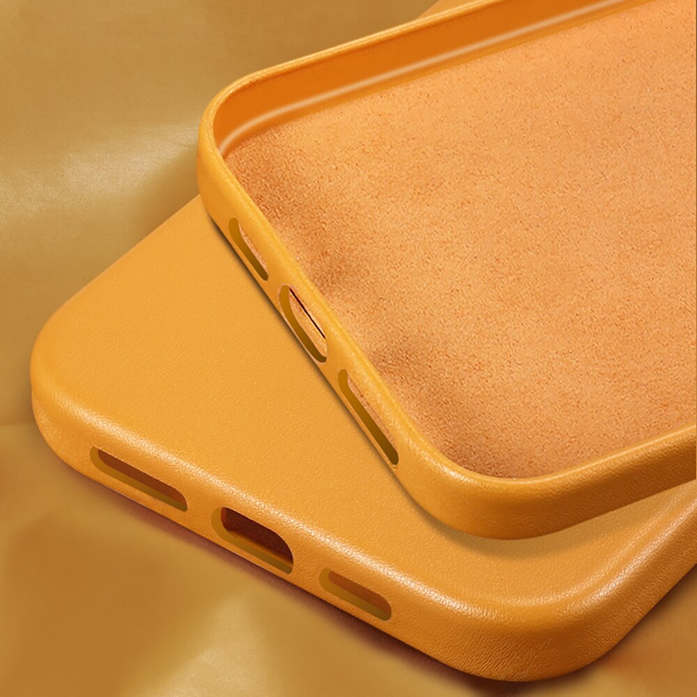iPhone Leather Back Cover Shockproof Protective