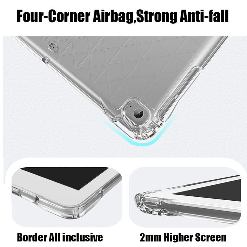Smart Cover TPU Back Case For iPad