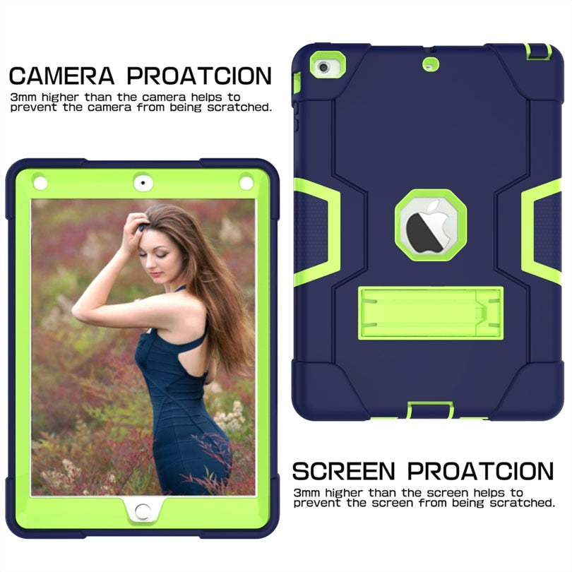 Armor Case For iPad Hard Stand Drop Shock Proof Cover