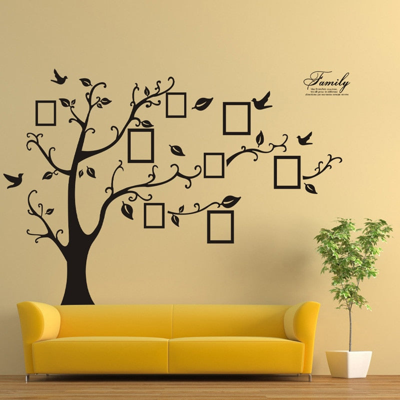 3D DIY Photo Tree PVC Large Wall Decals