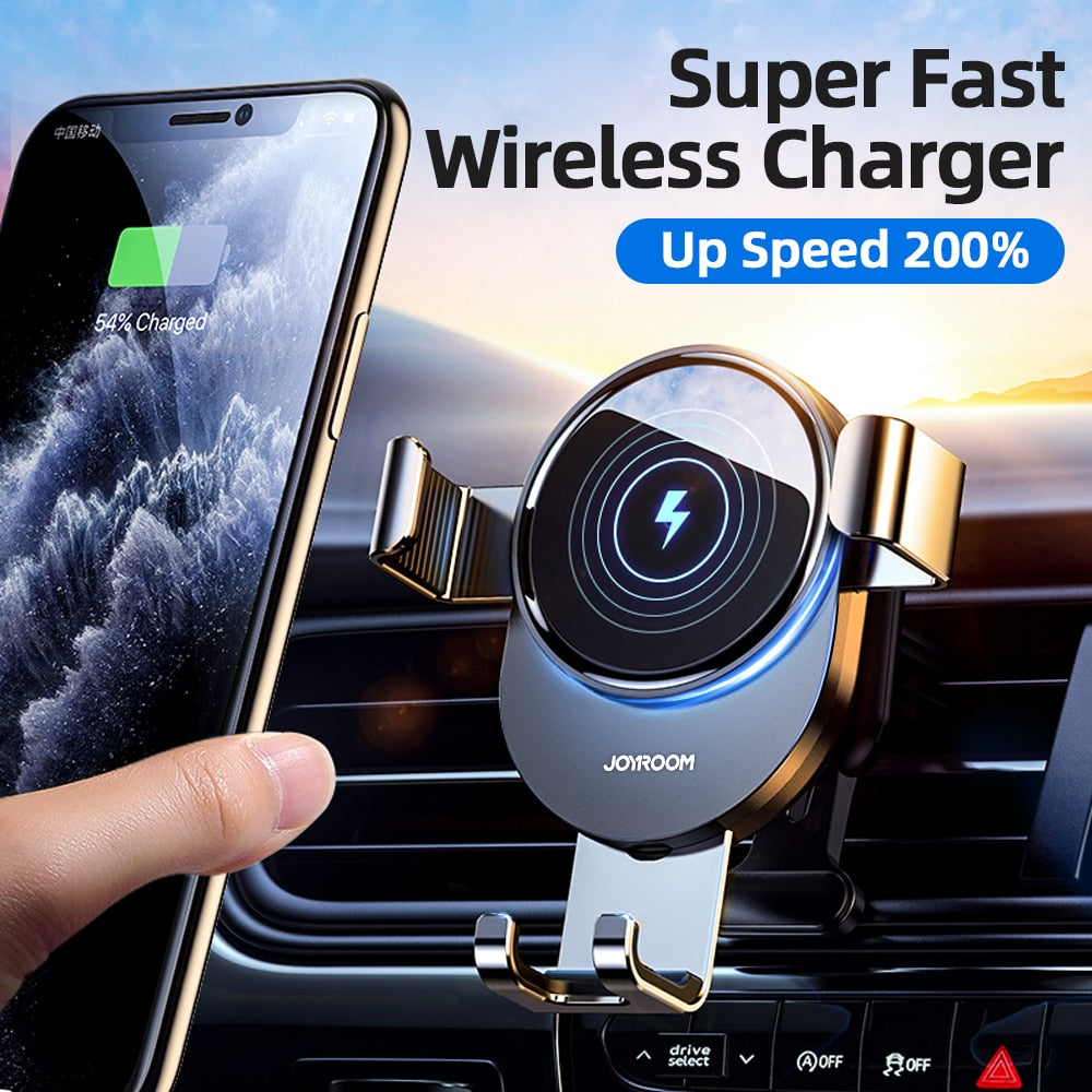Car Phone Holder Wireless Charger 15W