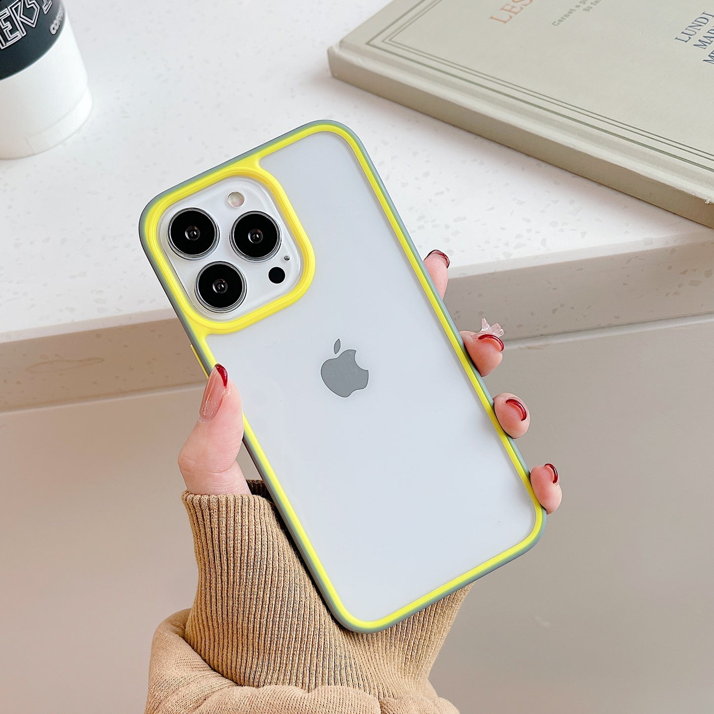 Transparent Neon Colorful iPhone Case