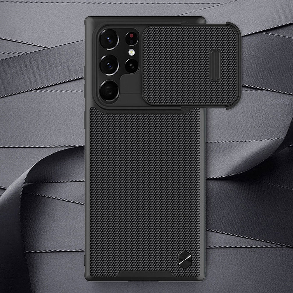 Galaxy S22 Ultra Case Anti-fingerprint Slide Lens Cover