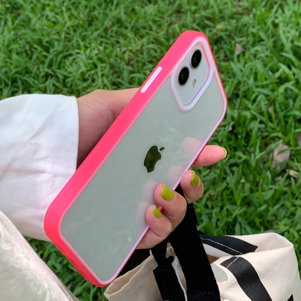 Transparent Neon Colorful iPhone Case