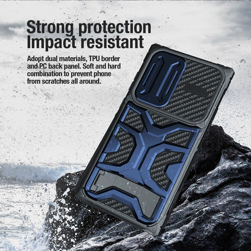 Galaxy S23 Ultra Heavy Protection Holder Back Cover