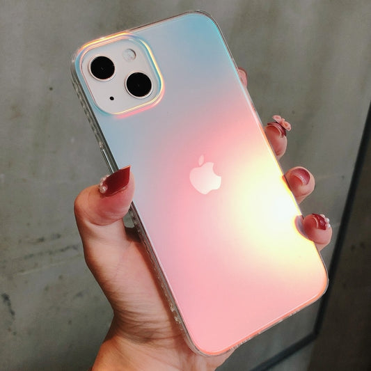 Luxury Matte Laser Aurora iPhone Case