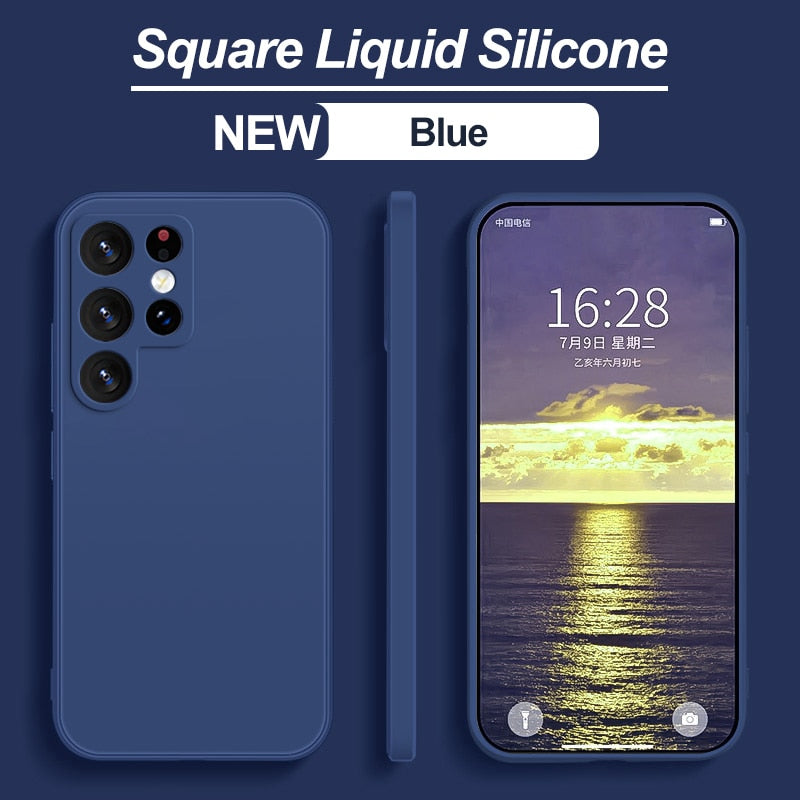 Liquid Silicone Galaxy Case Protection Soft Cover