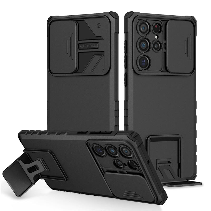Armor Slide Lens Full Protective Case For Galaxy Cover