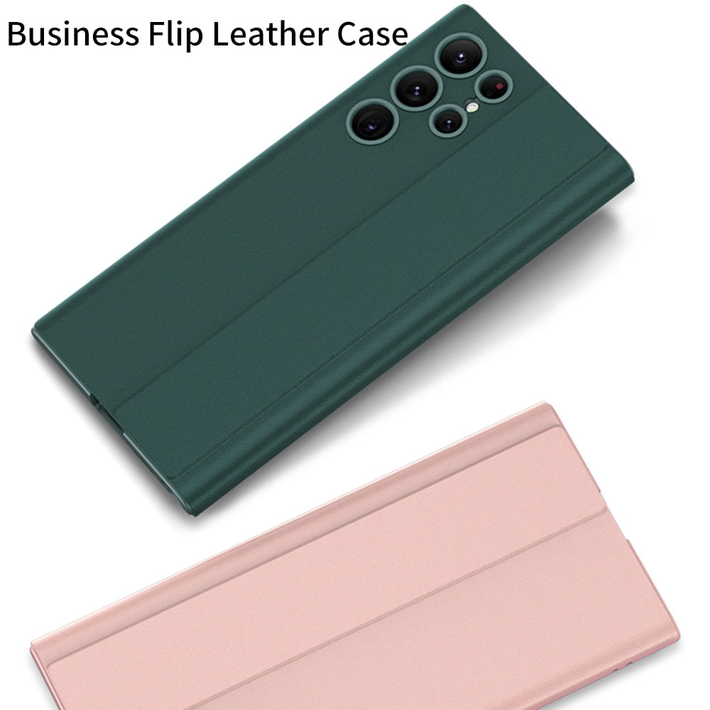 Galaxy S22 UltraFlip Leather Case Design