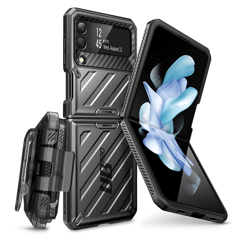 Galaxy Z Flip 4 Case Rugged Protective with Holster