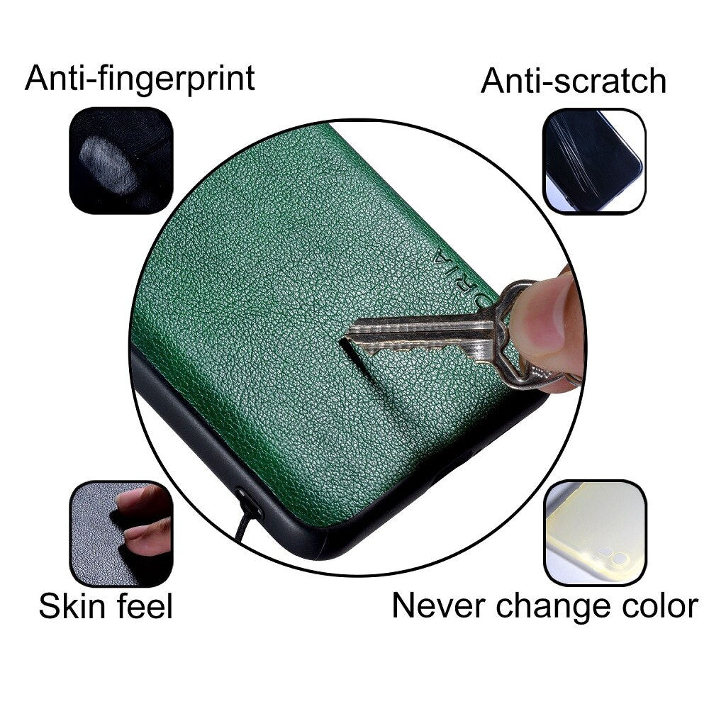 Galaxy Z Flip Business Thin Leather Case