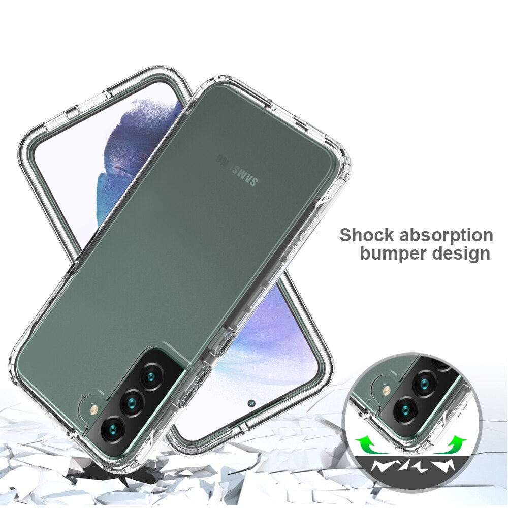 Shockproof Hybrid Color Clear Galaxy Case