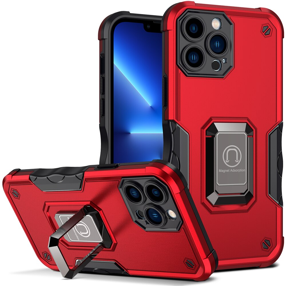 iPhone Case Armor With Ring Car Holder