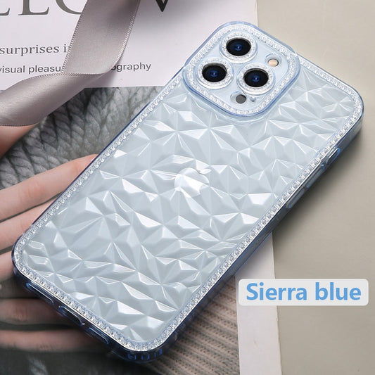 Glitter Diamond Texture Transparent Case for iPhone