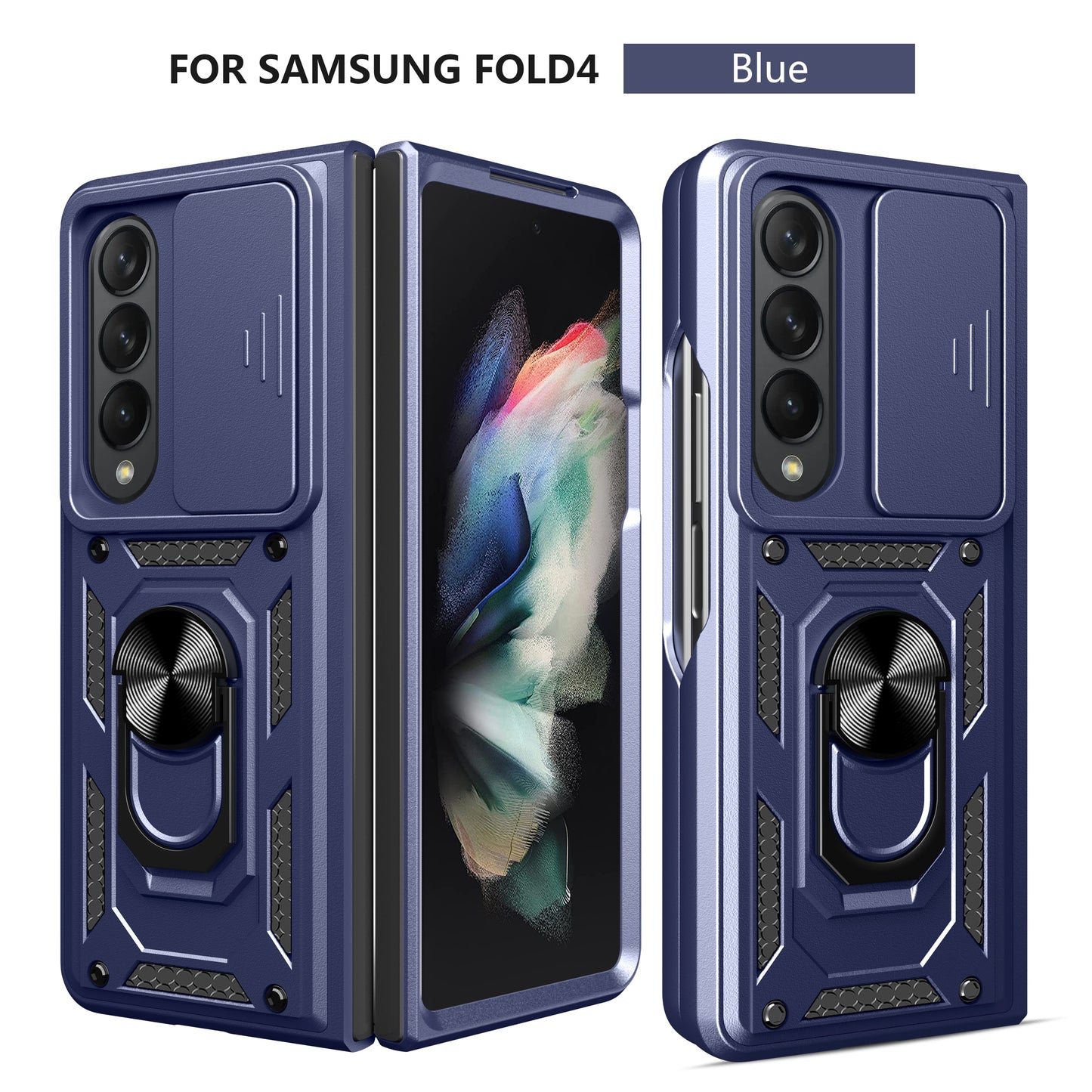 Galaxy Z Fold 4 Case Slide Camera Lens Military Grade