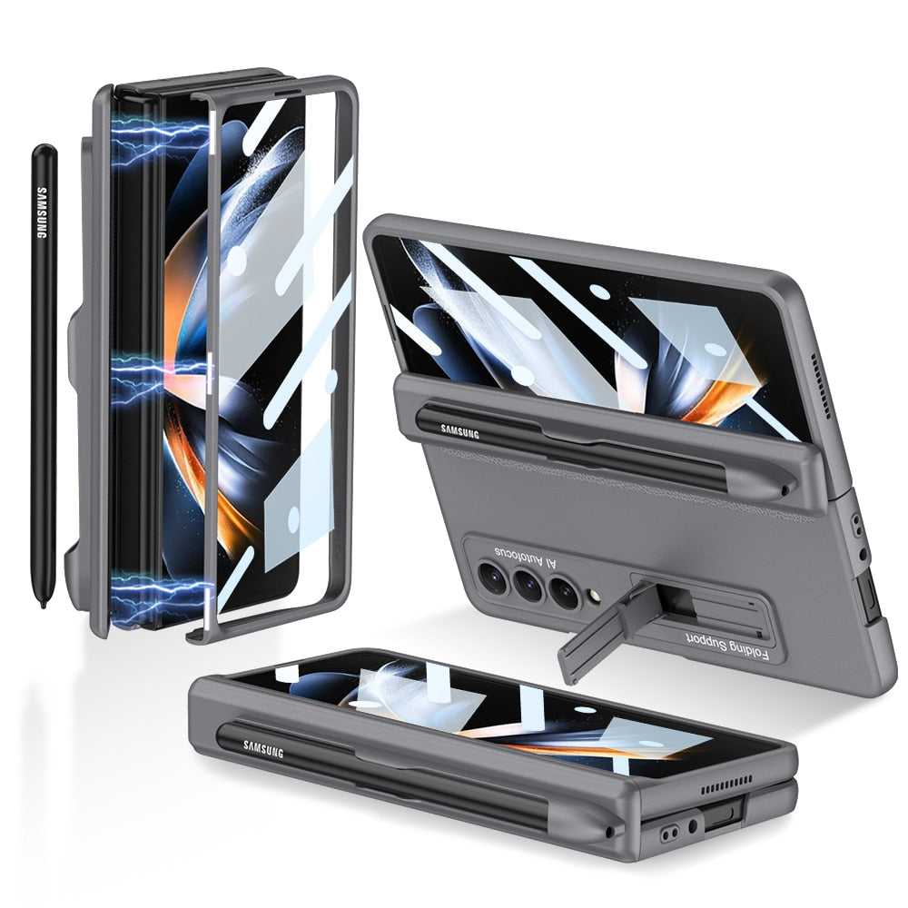 Galaxy Z Fold Tempered Film Kickstand Full Protection